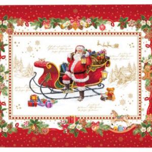 R2S.A28100CHME Műanyag tálca 52x35cm, Christmas Memories