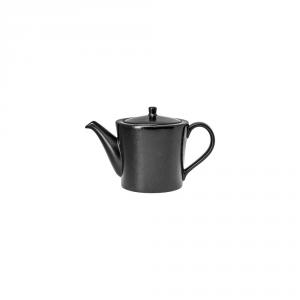 RAK EDGE BLACK porcelán teakanna, fekete, 10,3x9,5cm, 40cl, EDTP40
