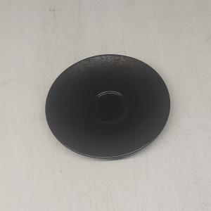 RAK Karbon porcelán csészealj, fekete, 13cm, KRCLSA13