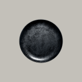 RAK Karbon porcelán kerek tányér /coupe/, fekete, 24 cm, KRNNPR24