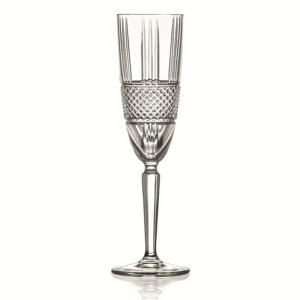 RCR BRILLANTE talpas pezsgős flőte 18cl 6db M:22,5 cm, pohár