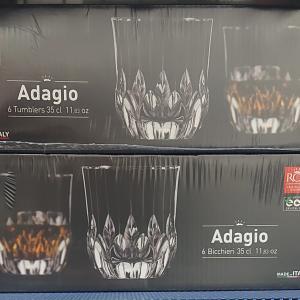 RCR Cristalleria Italiana Adagio whiskys pohár készlet, 35 cl, 6 db,