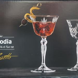 RCR Cristalleria Italiana Melodia Coupette pohár készlet, 16 cl, 6 db