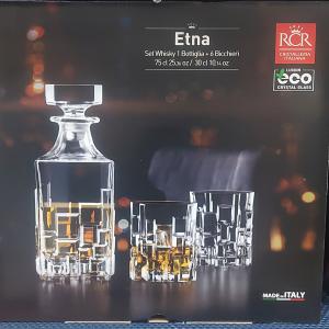 RCR Etna whisky set, 7 darabos