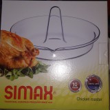 SIMAX hőálló kerek csirkesütő, kerek, 24X13 cm, 401023