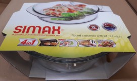 Simax üvegtál, kerek, 0,7 liter+0,3 liter, 401019