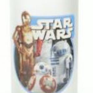 STAR WARS fehér szatin. üveg, üdítős pohár 27 cl, Robotok