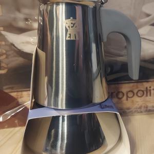 STEELEXPRESS rozsdamentes  kávéfőző 2 sz., szürke füllel