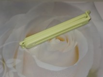 Tasak lezáró csipesz, műa., nagy (10,5 cm), sárga, 1 db, P048