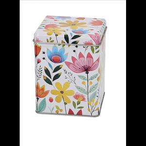 T.B.FLW897 Fémdoboz 60x60x80mm,50g, Flowers