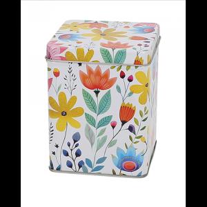 T.B.FLW898 Fémdoboz 75x75x95mm,100g, Flowers