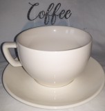 Tescoma Crema porcelán teáscsésze (30 cl)+csészealj (15,5 cm), 387128