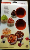 Tescoma Delícia silicon prime 6 lyukú sütőforma/muffinsütő, 629433