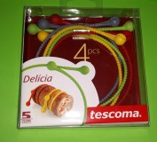 TESCOMA DELICIA Szilikonos kötő-ételhurok, 4 db, 630570X