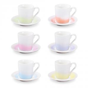 TESCOMA myCOFFEE eszpresszo csésze, csészealj, 6db, Pastel, 387714