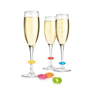 Tescoma Uno Vino talpas pohár jelző party gyűrű, 12 színben, 695454