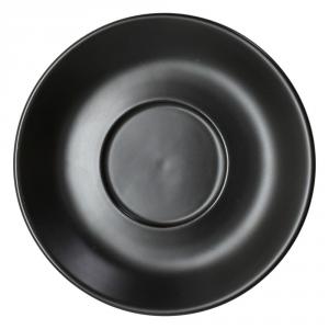 Tognana ALBERGO FEKETE porcelán teás csészealj 16 cm