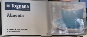 Tognana ALMEIDA LOUISE kerámia teás klt., multicolor, 21 cl, 6 db