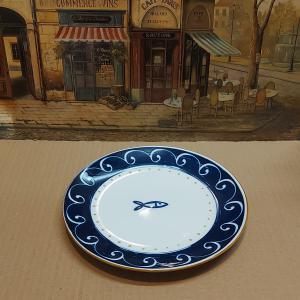 Tognana Kék örvény porcelán desszert tányér