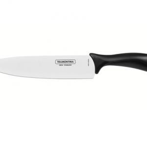 TRAMONTINA AFFILATA SZAKÁCSKÉS FEKETE POLIPROPILÉN NYÉLLEL, 20cm, 23654/108