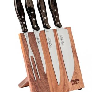 TRAMONTINA CHURRASCO POLYWOOD KÉSKÉSZLET MÁGNESES TARTÓBAN 5 DB, barna, 21198/981