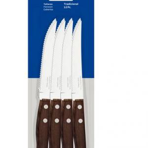 Tramontina fanyelű recés steak kés, 12 db, 22200/905