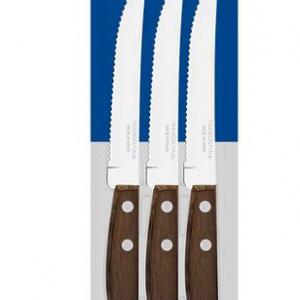 TRAMONTINA fanyelű STEAK kés, recés 3 DB 22200/305