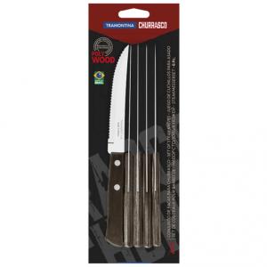 TRAMONTINA POLYWOOD 6 DARABOS STEAK KÉSKÉSZLET, 12,5 CM, 21198/915