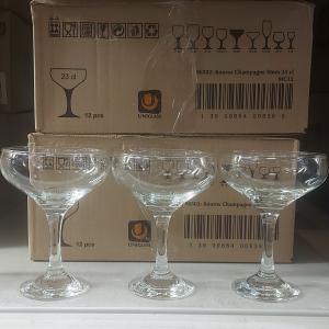 Uniglass Kouros talpas pezsgős kehely, 23cl, üveg, 1db