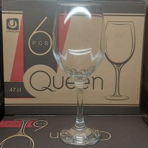 Uniglass Queen talpas boros pohár, 47cl, 6db, üveg, 221mm