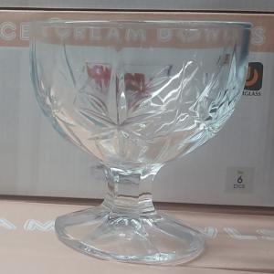 Uniglass  Sonia fagylaltkehely, talpas, üveg, 29cl. 6db