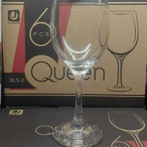 Uniglass talpas boros pohár, 36,5cl, 6db,Queen