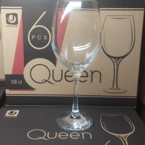 Uniglass talpas boros pohár, 58cl, 6db, Queen