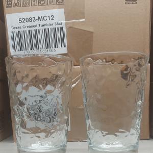 Uniglass Texas Creased üdítős pohár, 38cl, üveg, 1db