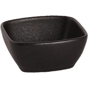 UNIVERSE BLACK porcelán szögletes tálka 8×8 cm