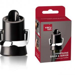 Vacu Vin Pezsgősüveg záró és kiöntő fekete