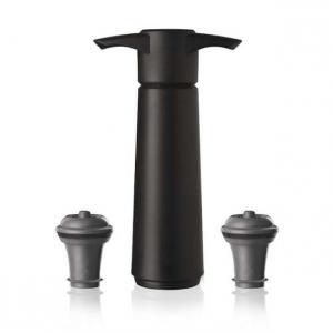 Vacu Vin Vákuumpumpa borzár fekete (2 db dugóval)