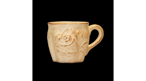 Vanilia Kerámia 23-07-02, Antik rózsás bögre,kerámia, V.K.23-07-02