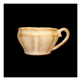 Vanilia Kerámia 27-05, Romantik kávéscsésze, natur,kerámia,kézzel festett, V.K.27-05