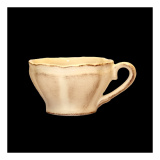 Vanilia Kerámia 27-07, Romantik teáscsésze natur,kerámia,kézzel festett, V.K.27-07