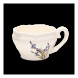Vanilia Kerámia 28-07, Romantik festett teáscsésze levendula,kerámia, 4,5 dl, V.K.28-07