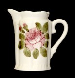 Vanilia Kerámia 44-02 Romantik rózsás tejkiöntő,kerámia,kézzel festett, V.K.44-02
