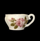 Vanilia Kerámia 44-07, Romantik rózsás teáscsésze,kerámia,kézzel festett, V.K.44-07