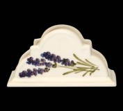 Vanilia Kerámia 52-04, Violin levendulás szalvétatartó,kerámia,kézzel festett, V.K.52-04