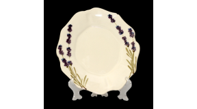 Vanilia Kerámia 52-08, Violin levendulás teásalj,kerámia,kézzel festett, V.K.52-08