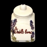 Vanilia Kerámia 52-21, Violin levendulás kisfűszertartó 11,5cm, 0,3l,választható felirat, V.K.52-21