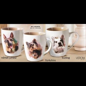 V.B.21977 Dog Art porcelánbögre 360ml