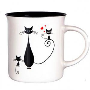 V.B.22691 Tomi cicás porcelán bögre 330ml, Veroni macska család