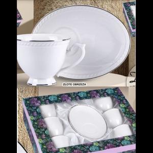 V.B.23759 Dominica porceláncsésze+alj, 220ml, 6 személyes, dobozban