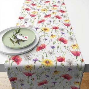 Virágos rét, AMB.16615890 Poppy Meadow asztali futó 40x150cm, 100% pamut